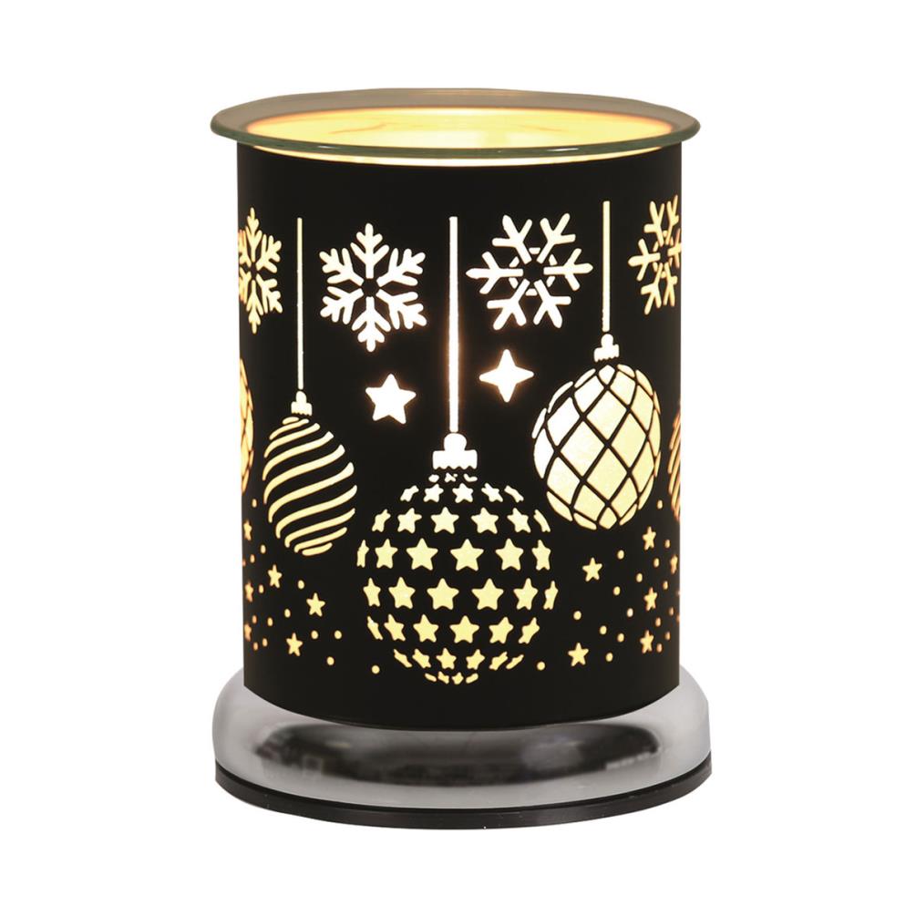 Aroma Black Baubles Cylinder Electric Wax Melt Warmer £21.59